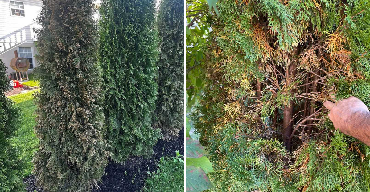arborvitae browning