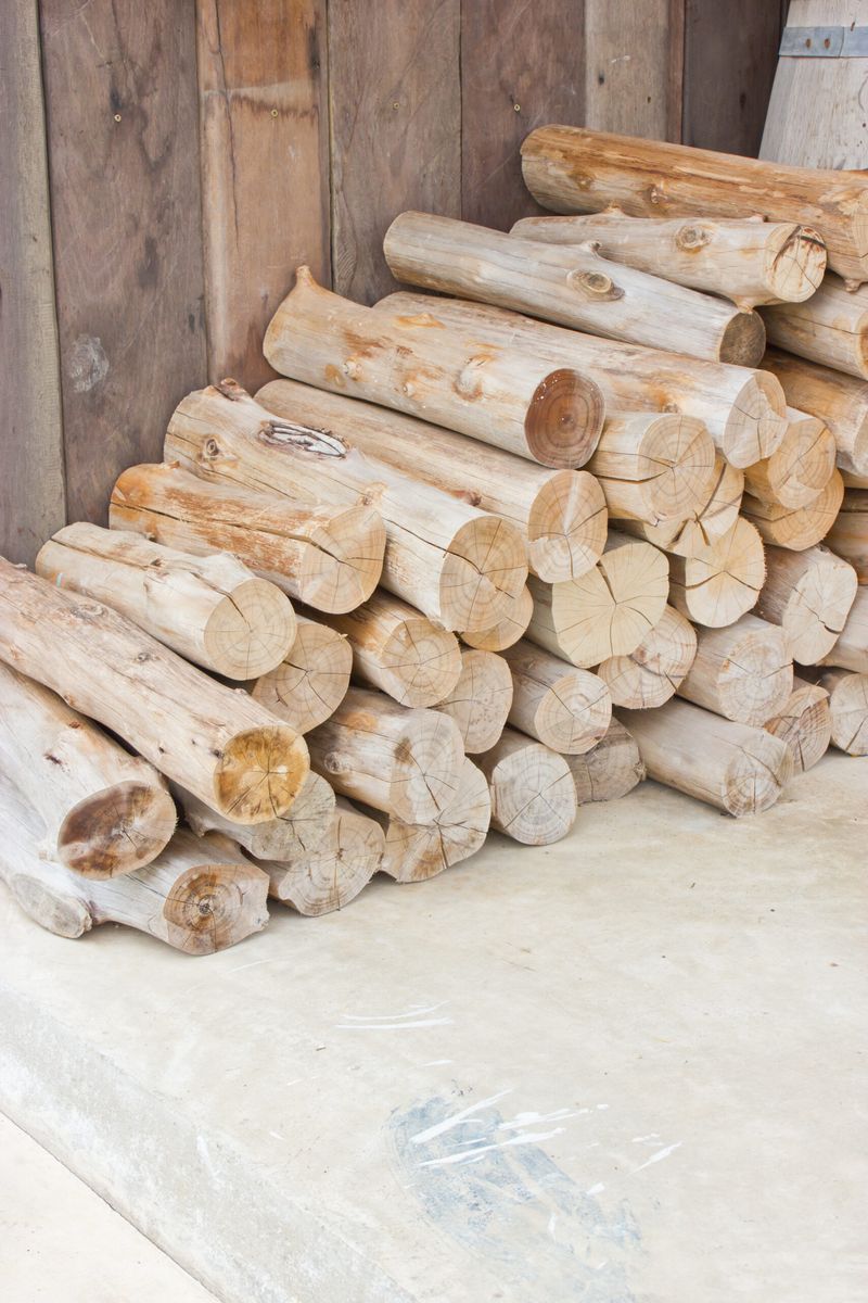 Wood Piles Or Debris In Damp Shade