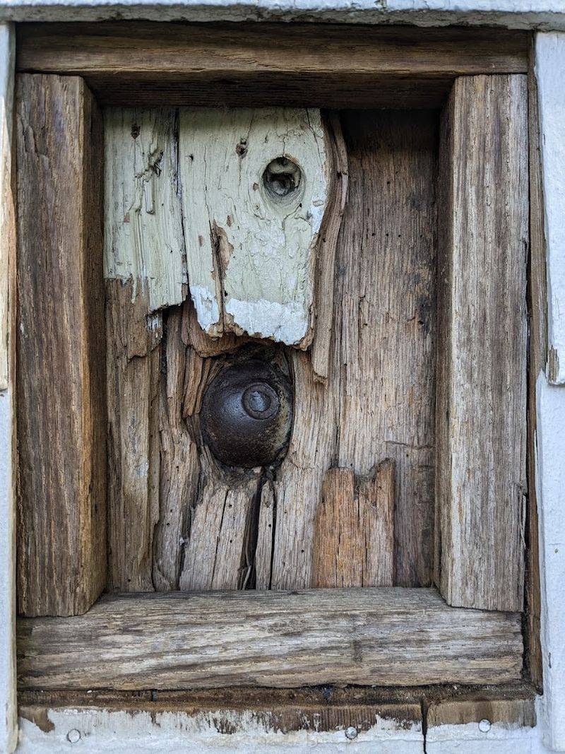 A Cannonball Still Lodged In The Corner Post A Cannonball Still Lodged In The Corner Post