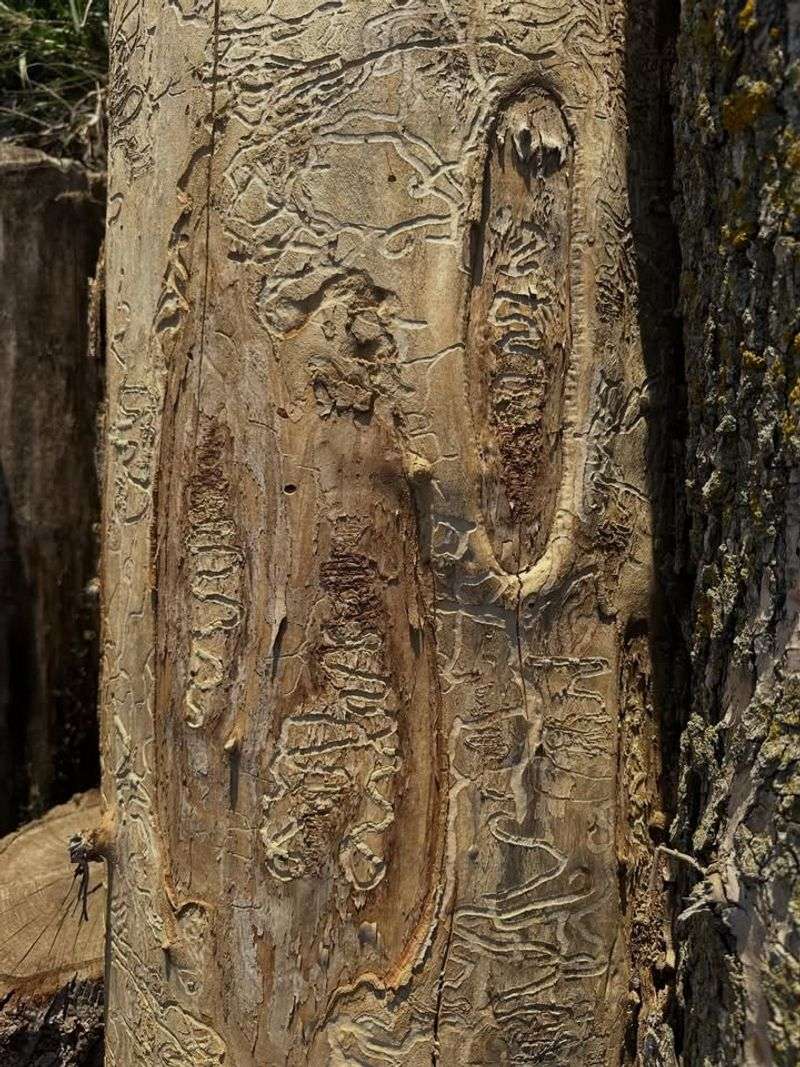 Bark Splits In Long Patches