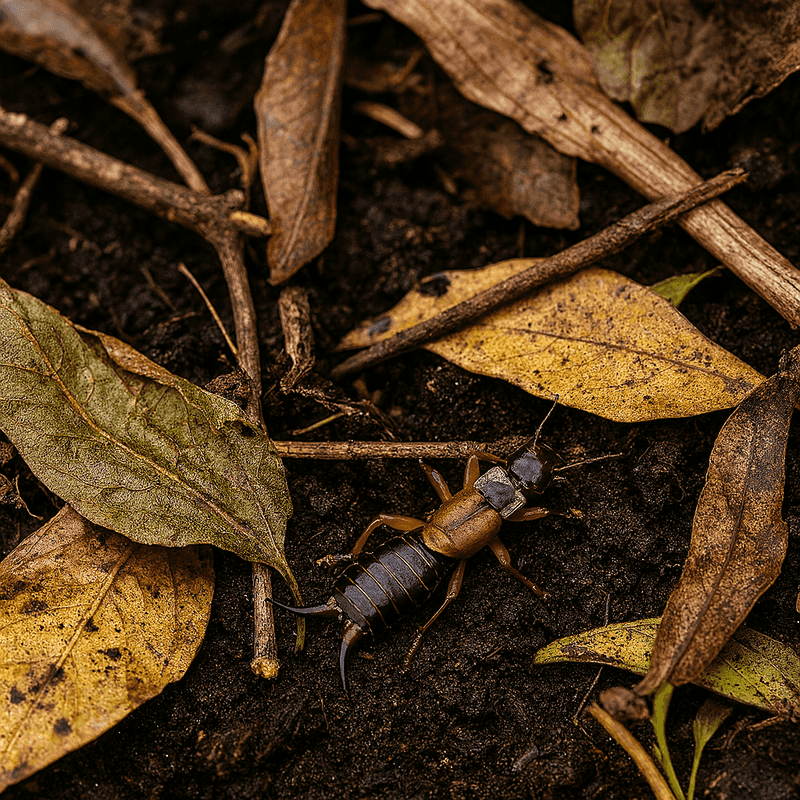 Clear Damp Mulch And Debris Around Flower Beds