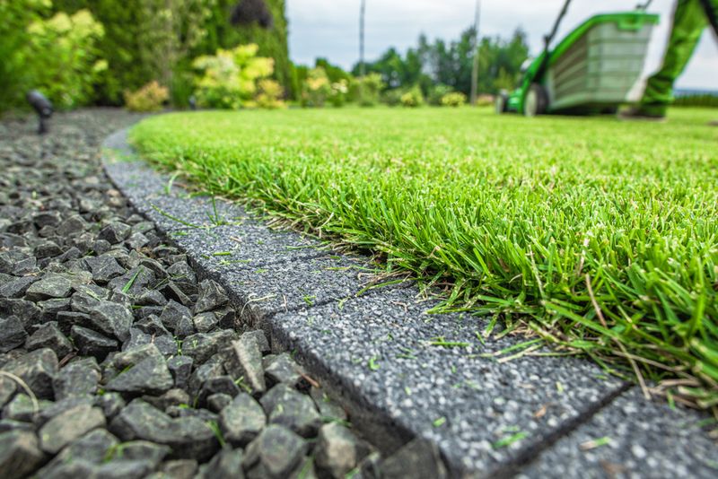 Create A Mower Strip Along The Bed Edge Create A Mower Strip Along The Bed Edge
