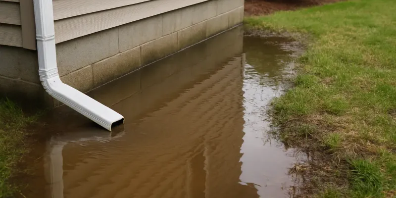 Downspouts Can Back Up And Pool Water Downspouts Can Back Up And Pool Water