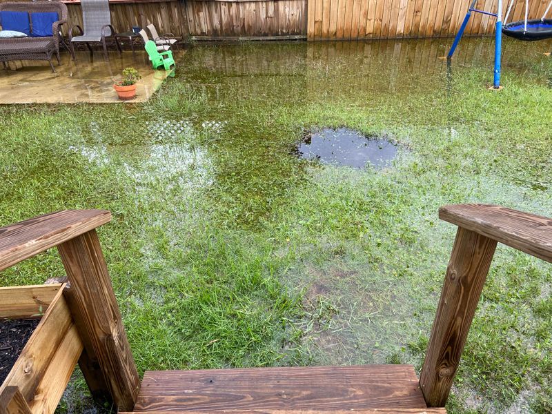 Drainage Shifted After Storms Drainage Shifted After Storms
