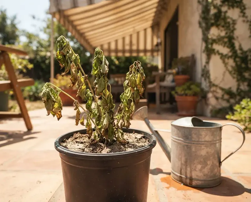 Heavy Fertilizer Pushes Weak Heat Stressed Growth