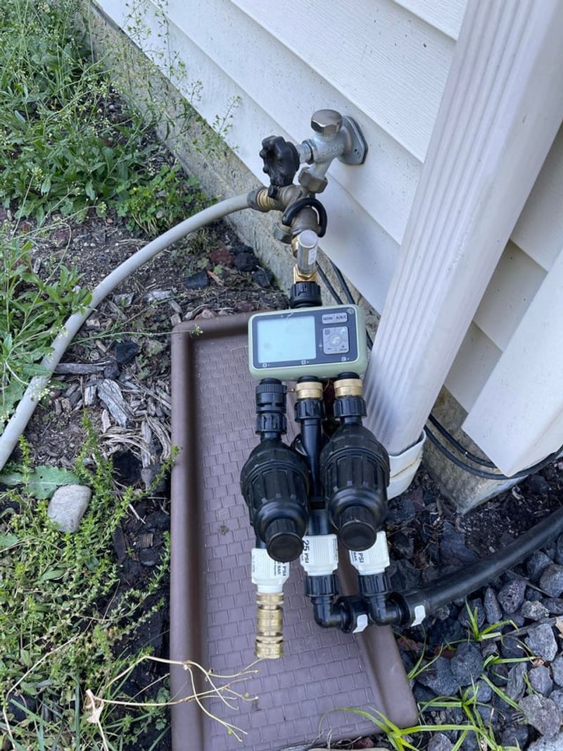 Letting Drip Irrigation Leak Behind Planters