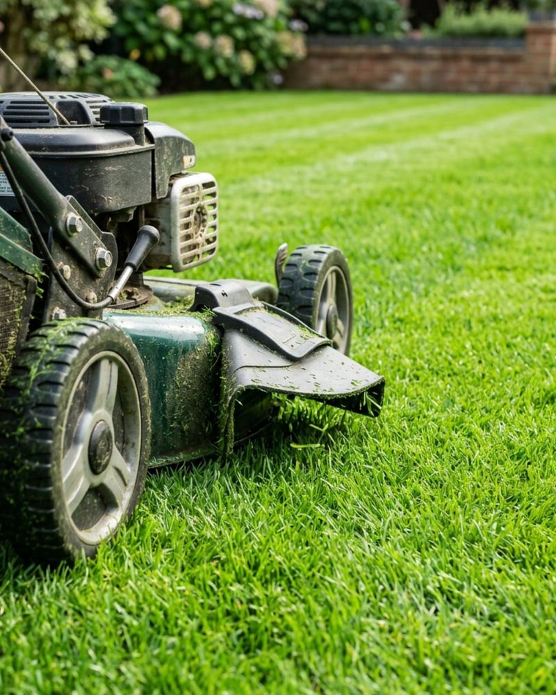 Mow Grass Around Garden Beds Regularly