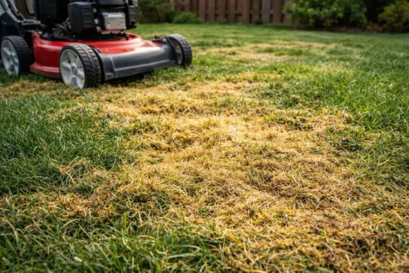 Mowing Too Low Weakens Turf Color Mowing Too Low Weakens Turf Color