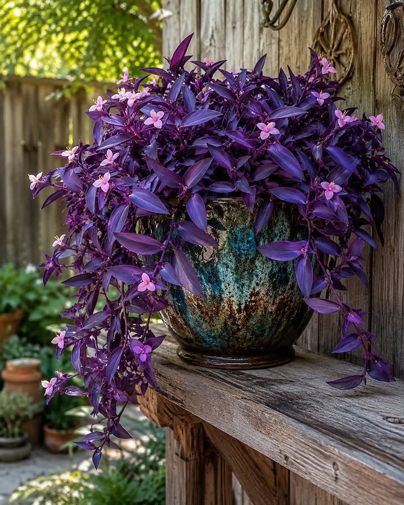 Purple Heart Spills Over Edges With Bold Color