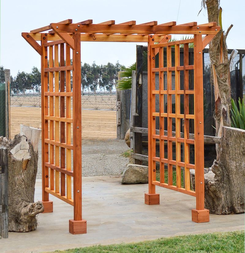Rethink Bare Wood Arbors