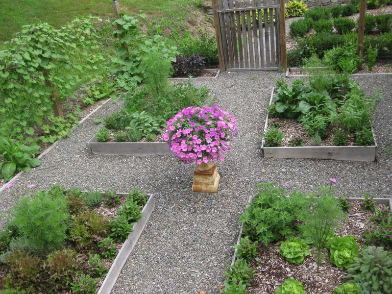Separate Mulched Beds With Noncombustible Paths Separate Mulched Beds With Noncombustible Paths