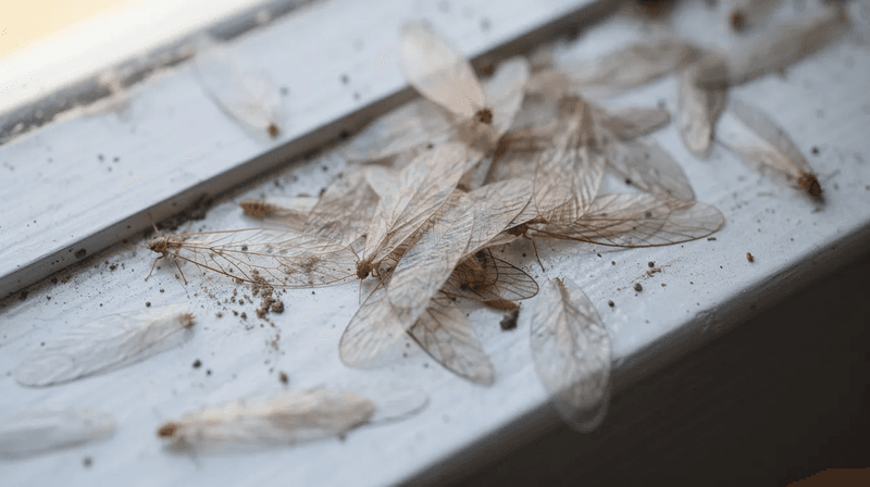 Shed Wings Near Porch Lights Or Windowsills