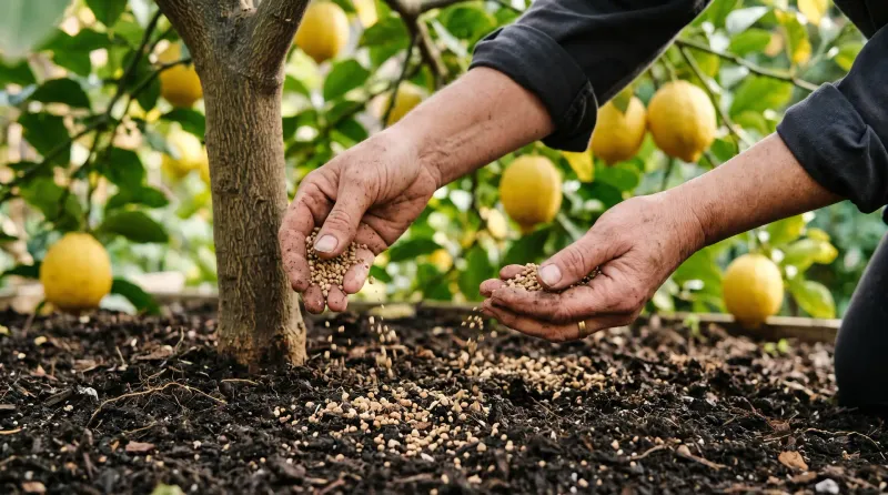 Spread Fertilizer Beneath The Outer Canopy