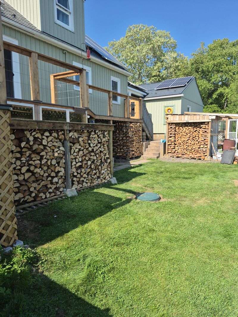 Stacking Firewood Too Close To Doors