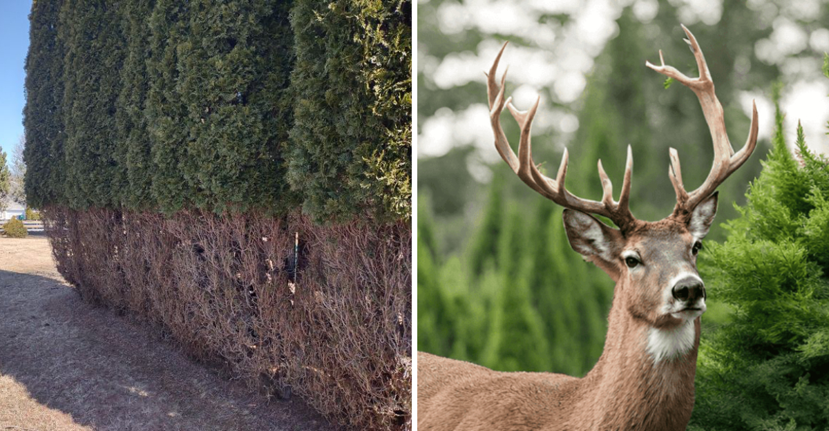 arborvitae and deer