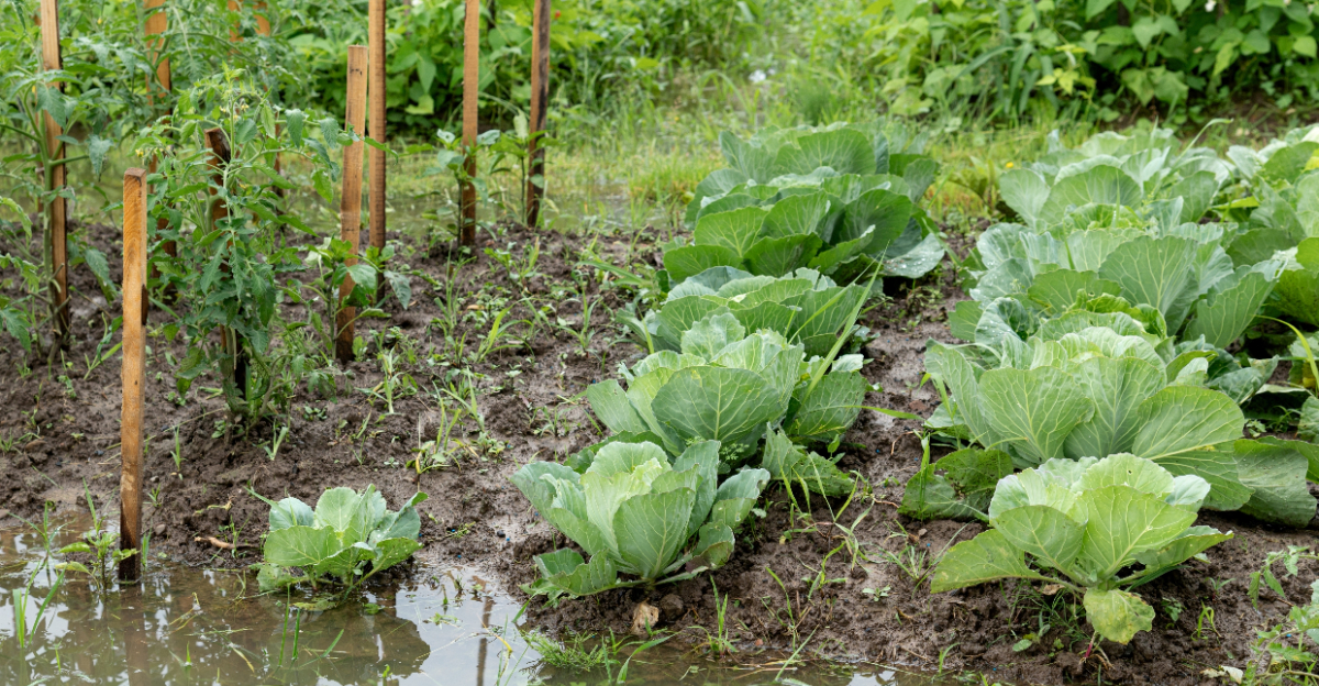 waterlogged garden