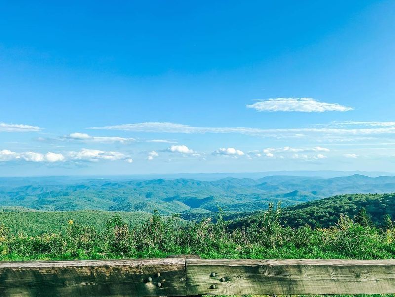 The Blue Ridge Parkway Showcases Towering Tulip Poplars And Oaks The Blue Ridge Parkway Showcases Towering Tulip Poplars And Oaks