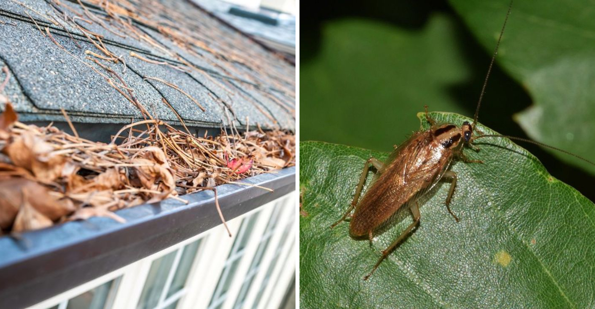 debris and roach