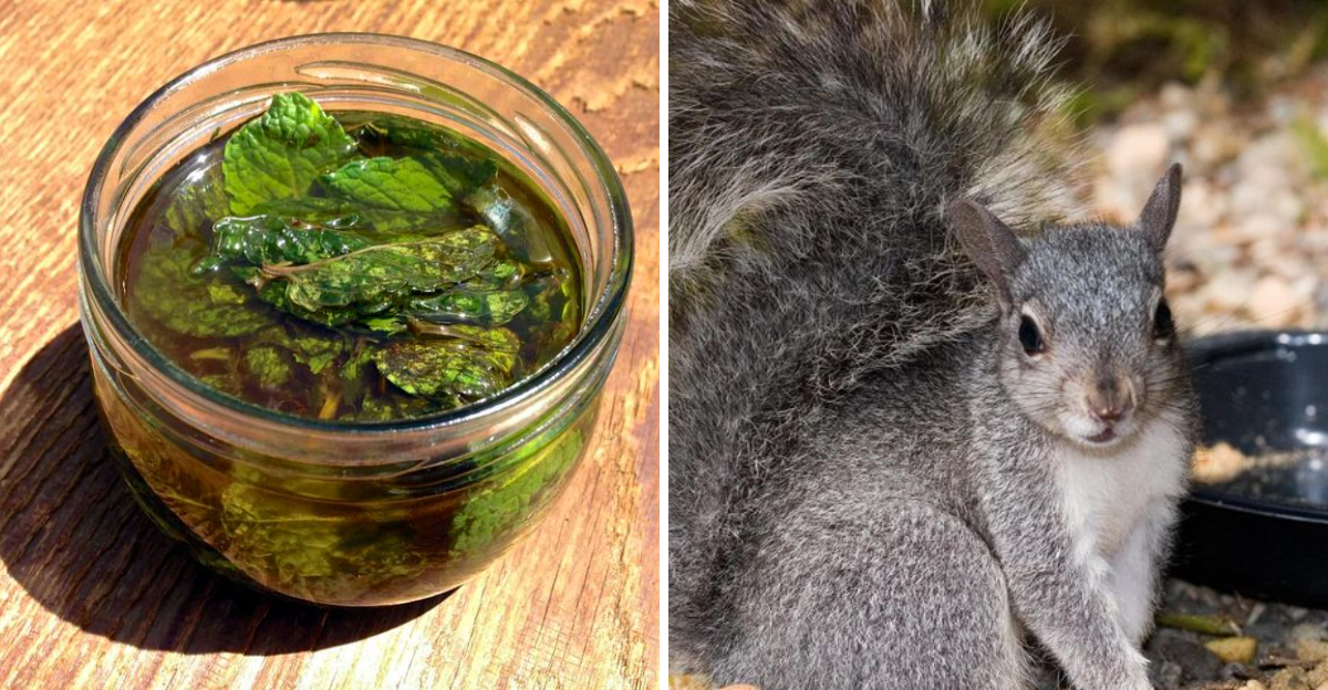 peppermint oil and squirrel