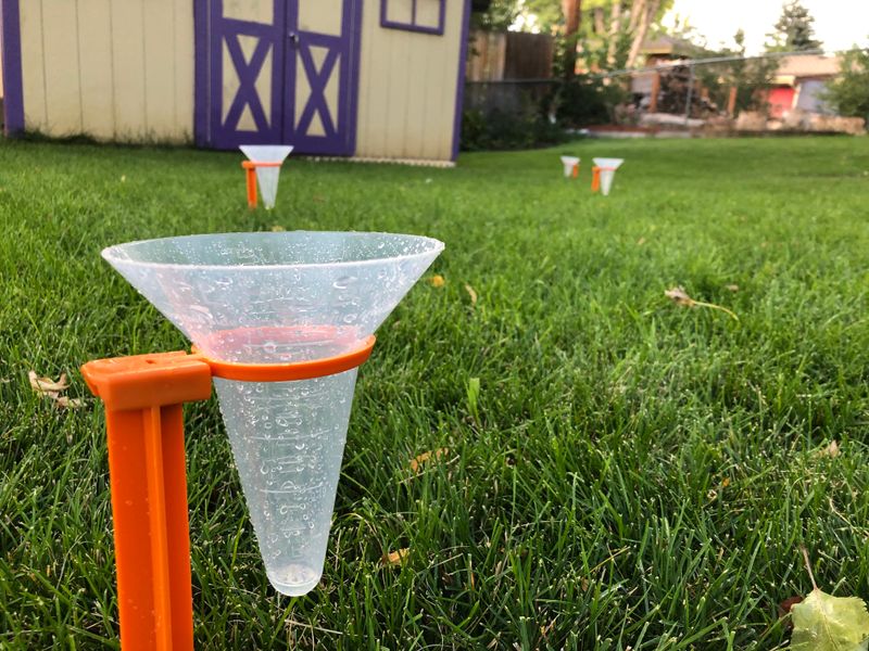 They Perform A Catch-Can Test On The Irrigation System They Perform A Catch-Can Test On The Irrigation System