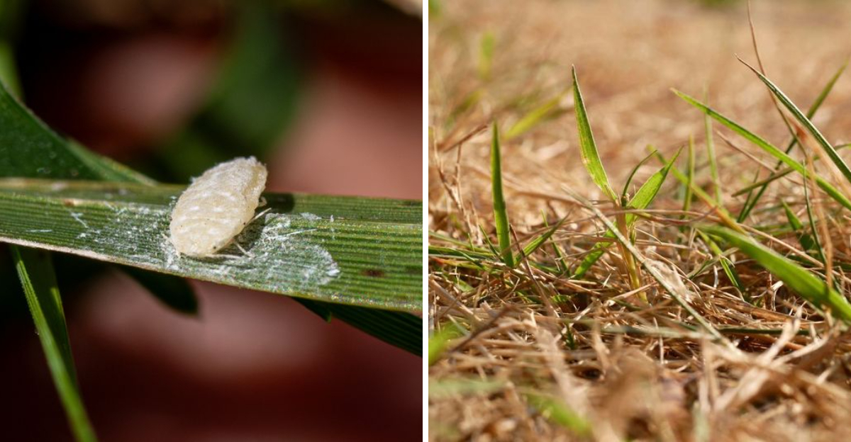 pasture mealybug and damaged lawn