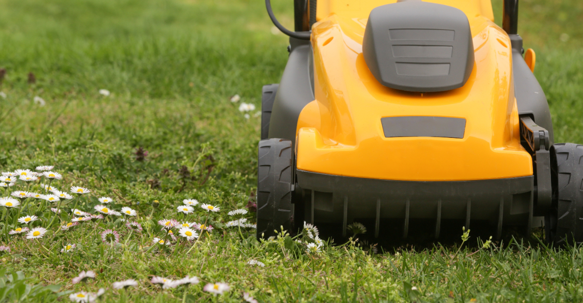 mowing