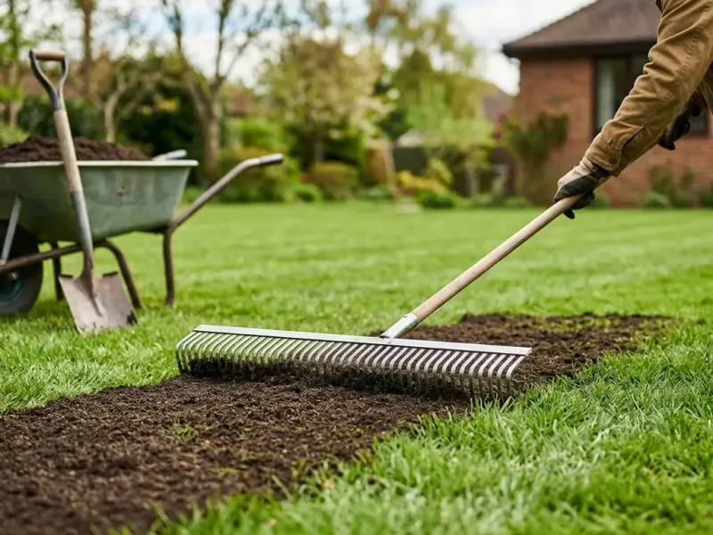 Topdress Thin Areas Without Burying The Lawn