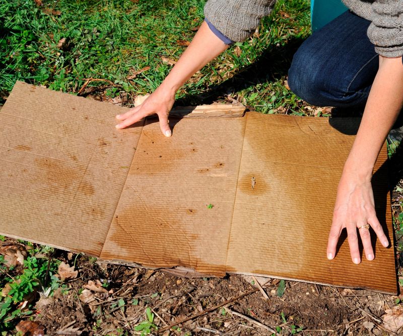 Use Cardboard Under Mulch For Tough Spots Use Cardboard Under Mulch For Tough Spots