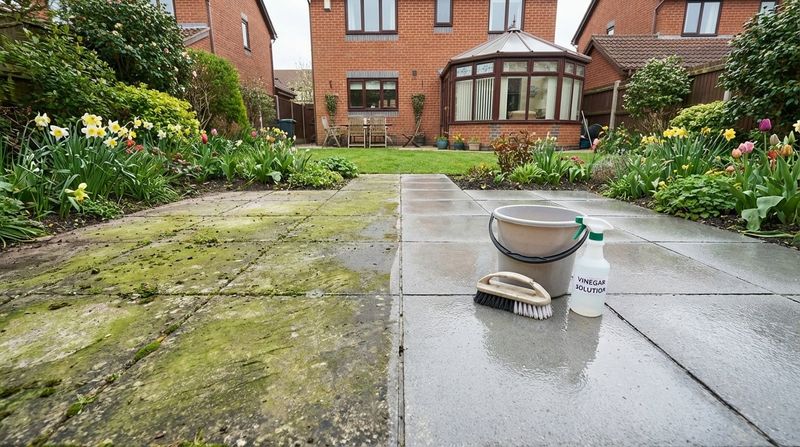 Use Vinegar Carefully On Tough Patio Spots