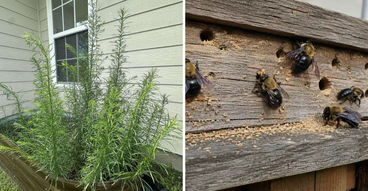 rosemary and carpenter bees