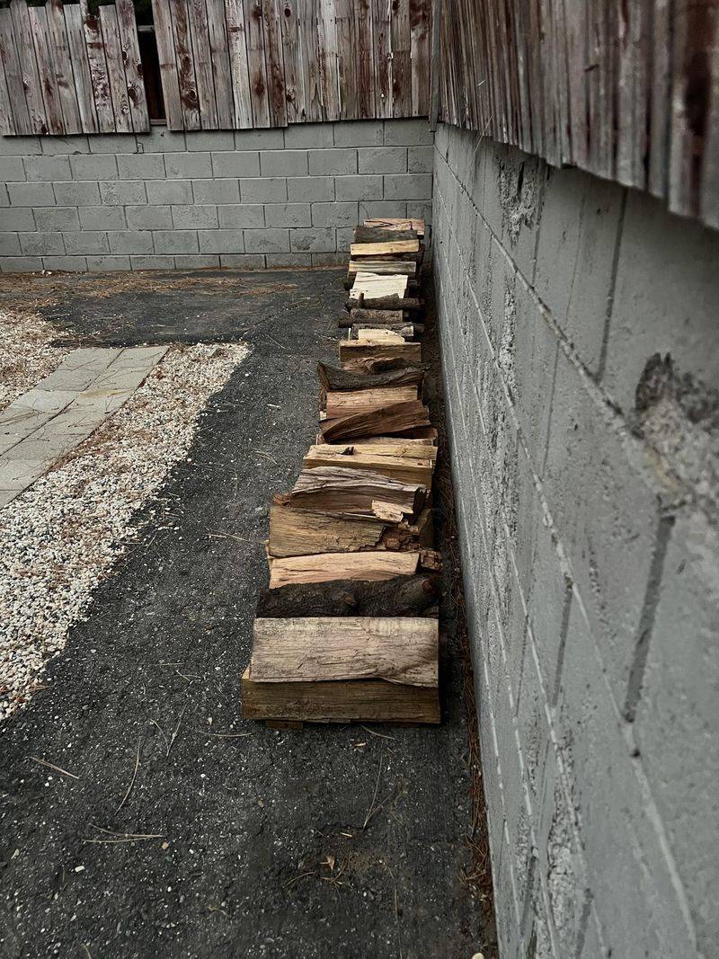 Wood Stacks Sitting Too Close To The House Wood Stacks Sitting Too Close To The House