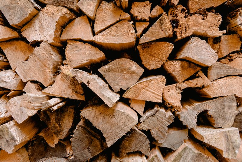 Woodpiles And Stacked Firewood