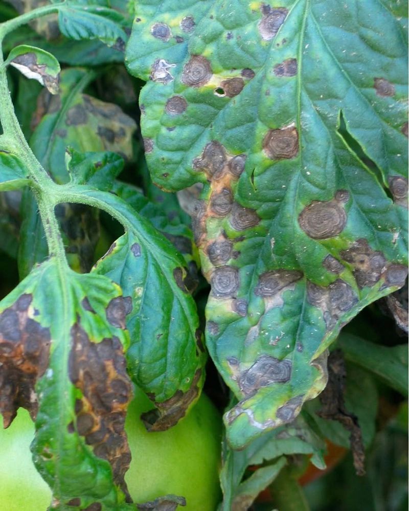 Yellow Leaves With Small Dark Spots May Mean Septoria Leaf Spot