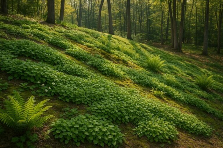 Native North Carolina Ground Covers That Hold A Steep Slope And Smother Weeds Better Than Vinca