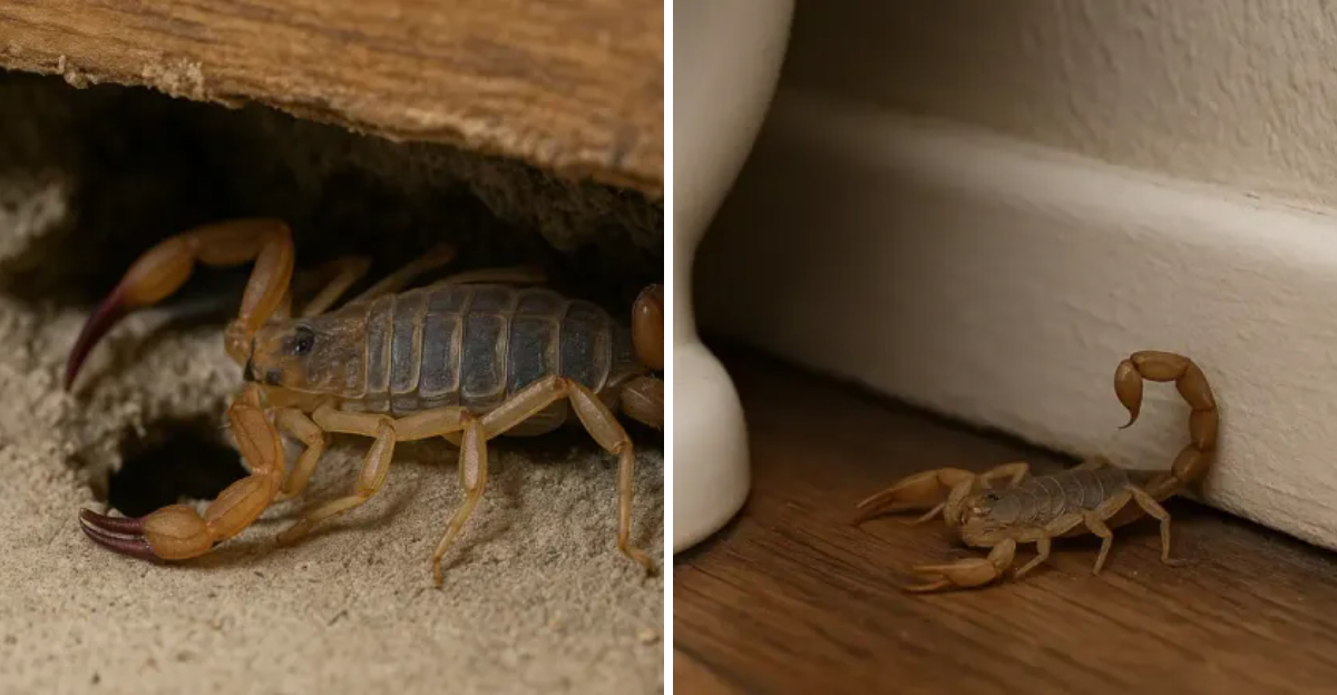 scorpion indoors