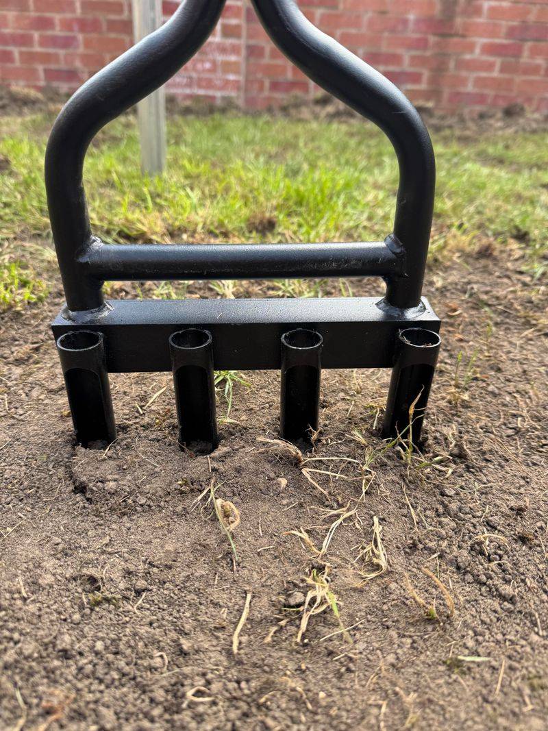 Aerate Compacted Soil Around Brown Patches Aerate Compacted Soil Around Brown Patches