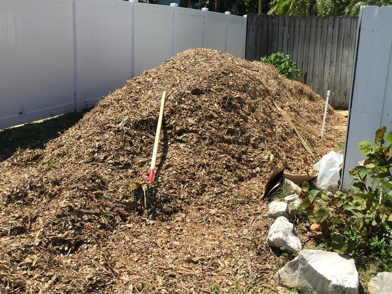 Arborist Chips Locking Moisture Into Dry Soil Arborist Chips Locking Moisture Into Dry Soil