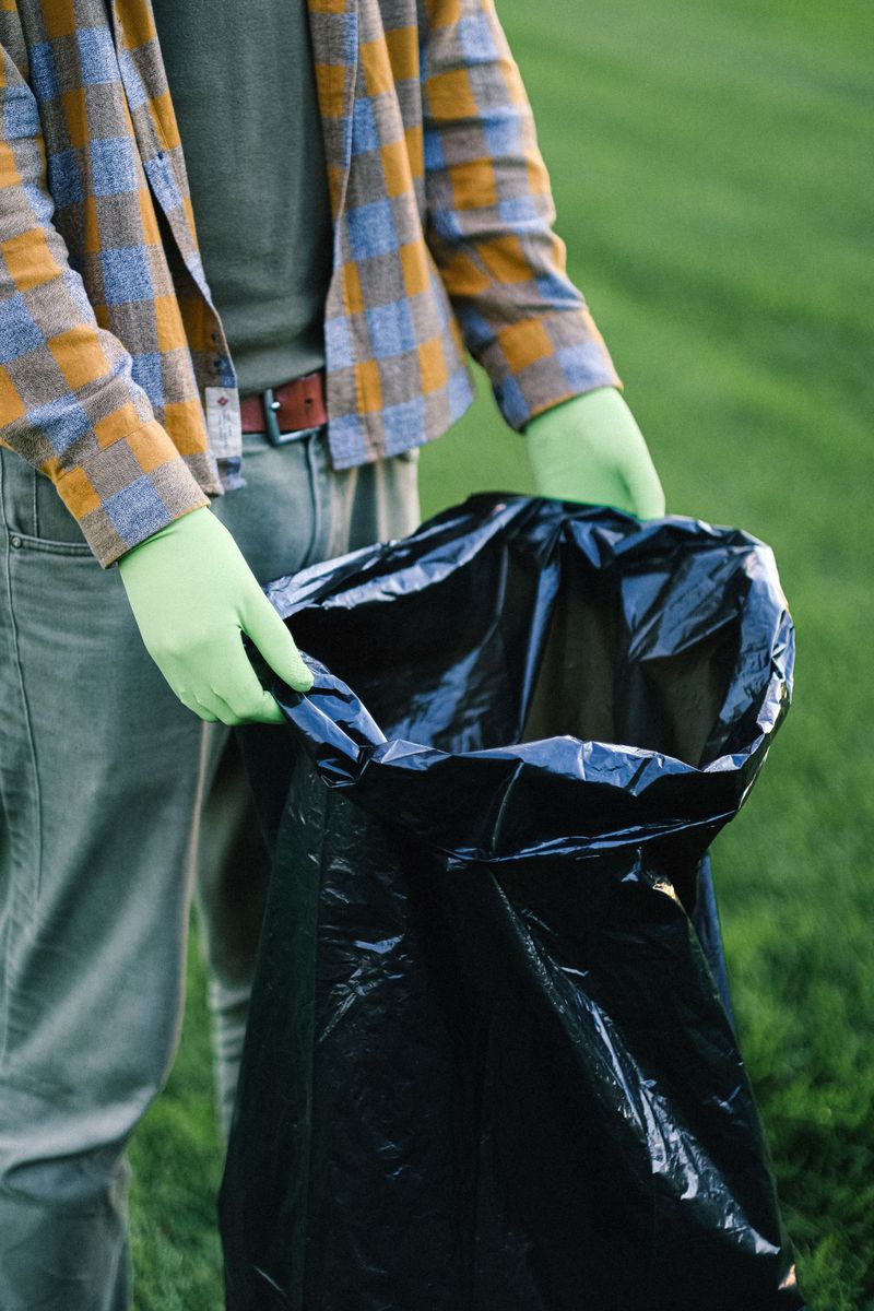 Bagging Clippings Instead Of Leaving Them Bagging Clippings Instead Of Leaving Them