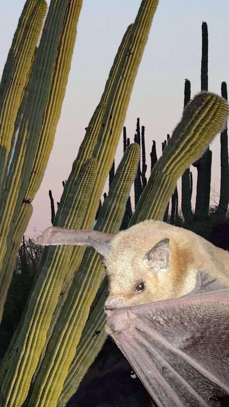 Bats Pollinate Saguaros And Organ Pipe Cactus Bats Pollinate Saguaros And Organ Pipe Cactus