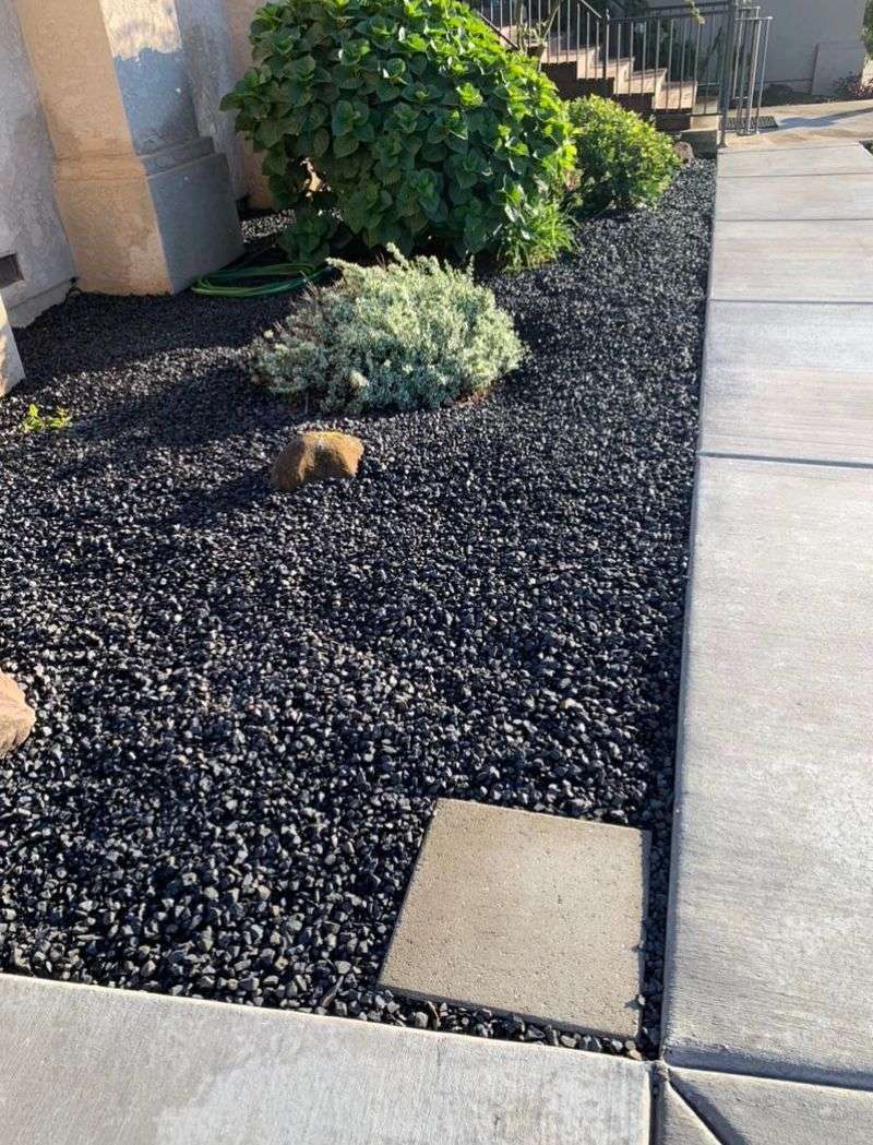 Dark Rock Mulch Can Make Plant Beds Hold More Heat Dark Rock Mulch Can Make Plant Beds Hold More Heat