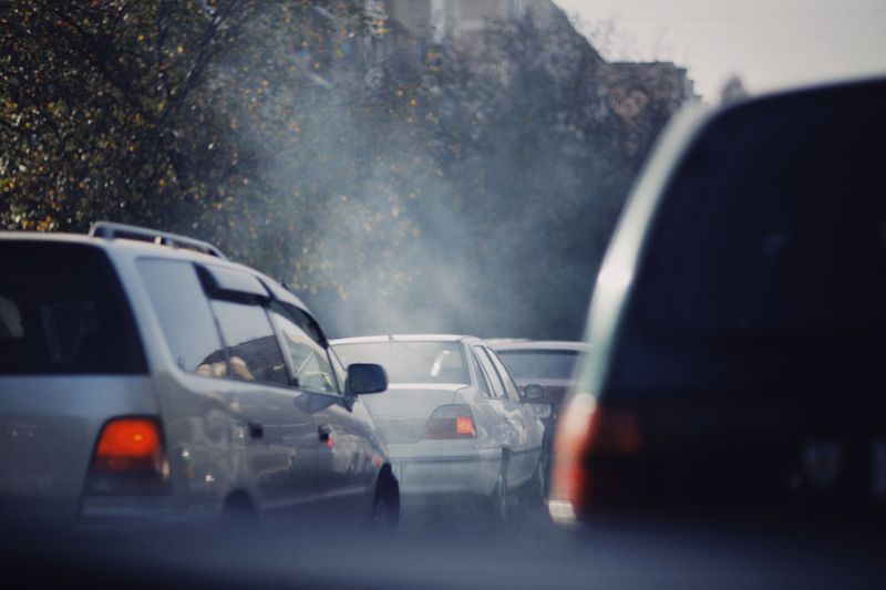 Driveways Where Car Exhaust Lingers