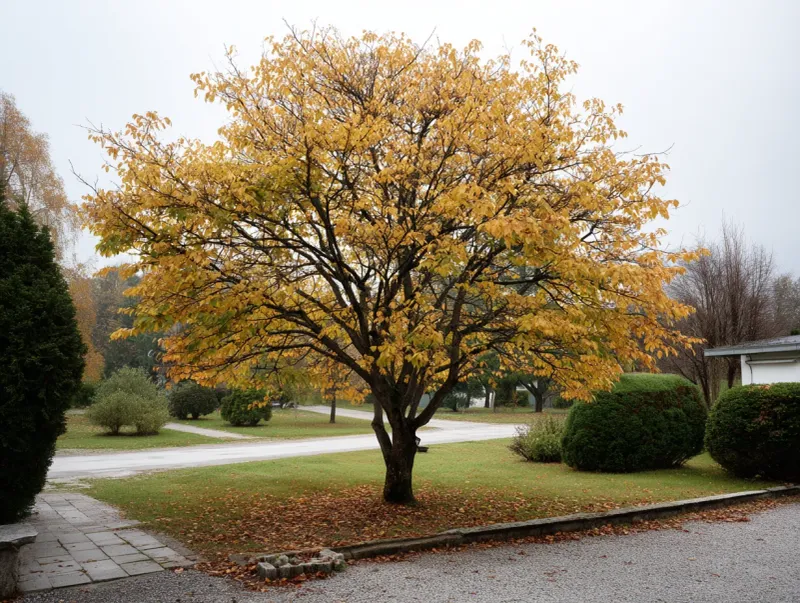 Fall Leaves Bring Yellow Orange And Red To The Yard