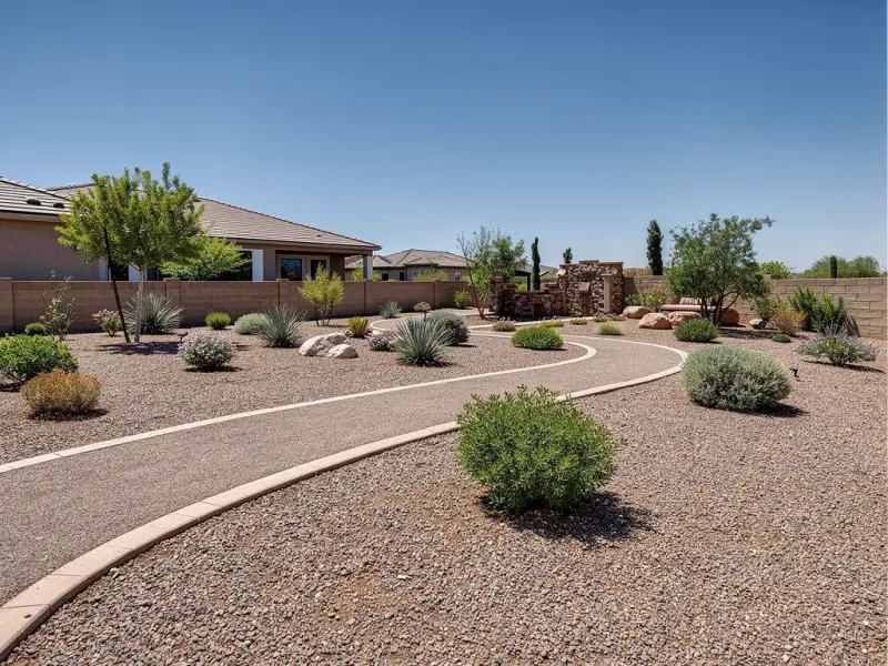 Gravel Leaves Less Vegetation Right Beside The Foundation Gravel Leaves Less Vegetation Right Beside The Foundation