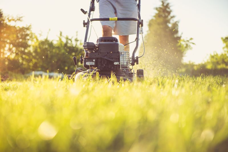 Mowing In The Afternoon Sun