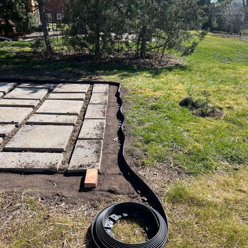 Plastic Edging Sitting Too High Above The Soil Plastic Edging Sitting Too High Above The Soil
