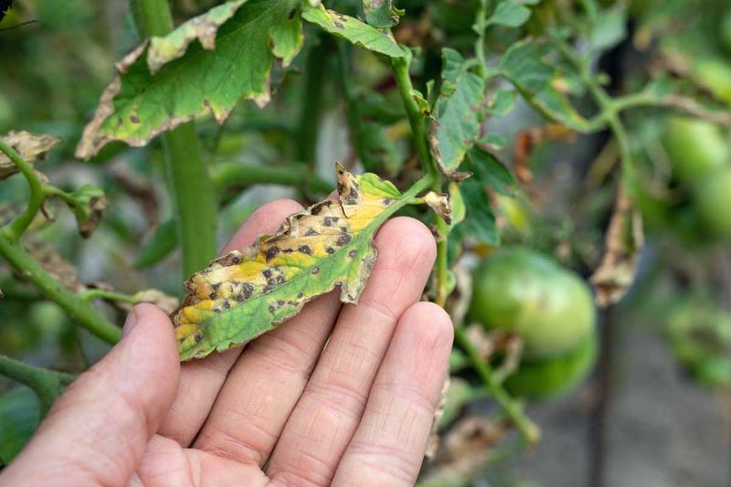 Rainy Weather Can Trigger Tomato Leaf Spot
