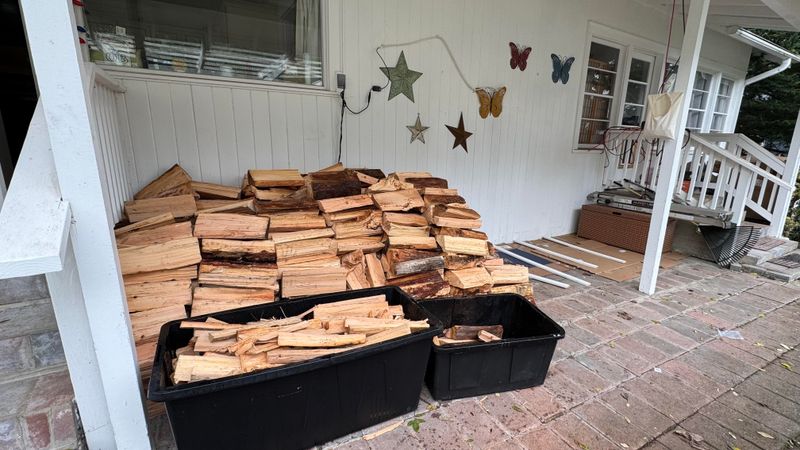 Stored Lumber Becomes A Fire Hazard Near Homes