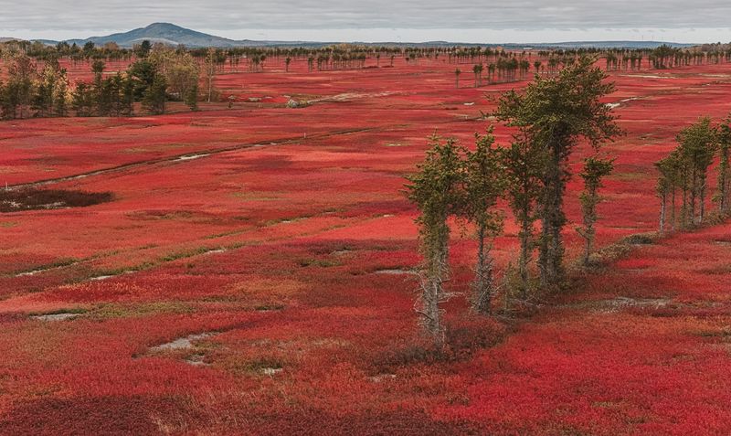 The Barrens Turn Deep Red Through October
