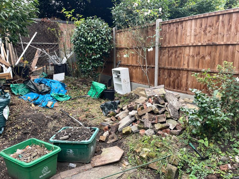 Unused Garden Supplies Trap Dry Plant Debris