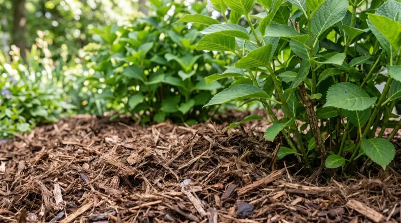Use Mulch Without Trapping Moisture Against the Plant Use Mulch Without Trapping Moisture Against the Plant